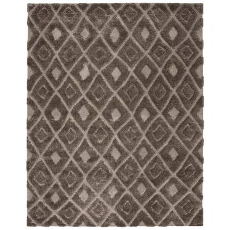Safavieh 8 x 10 ft. Olympia Shag Power Loomed Large Rectangle Area RugMushroom OSG319C-8